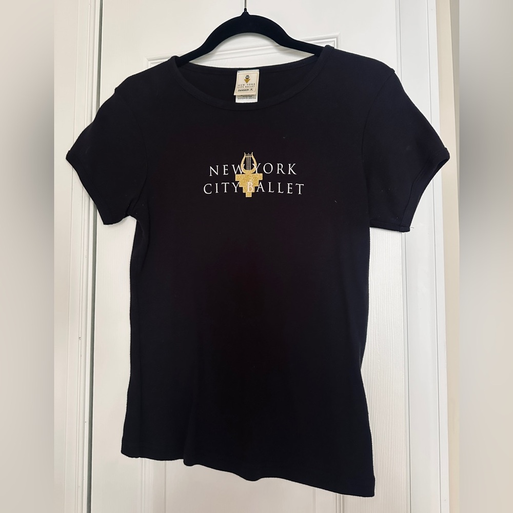 Rare Vintage Danskin New York City Ballet Black Short Sleeve Tee